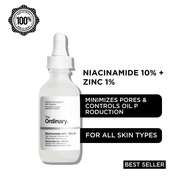 The Ordinary Niacinamide 10%+ Zinc 1% Face Serum (ORIGINAL)